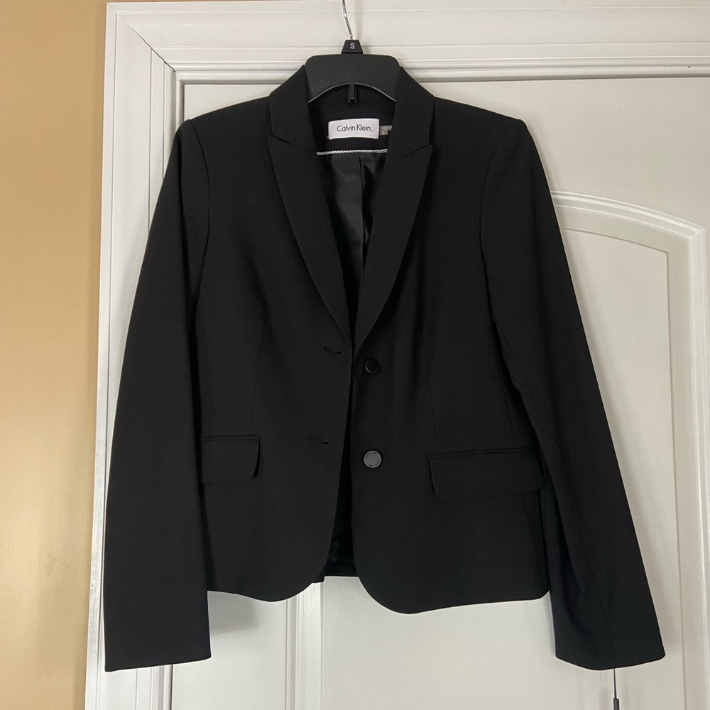 Black Calvin Klein Suit Jacket